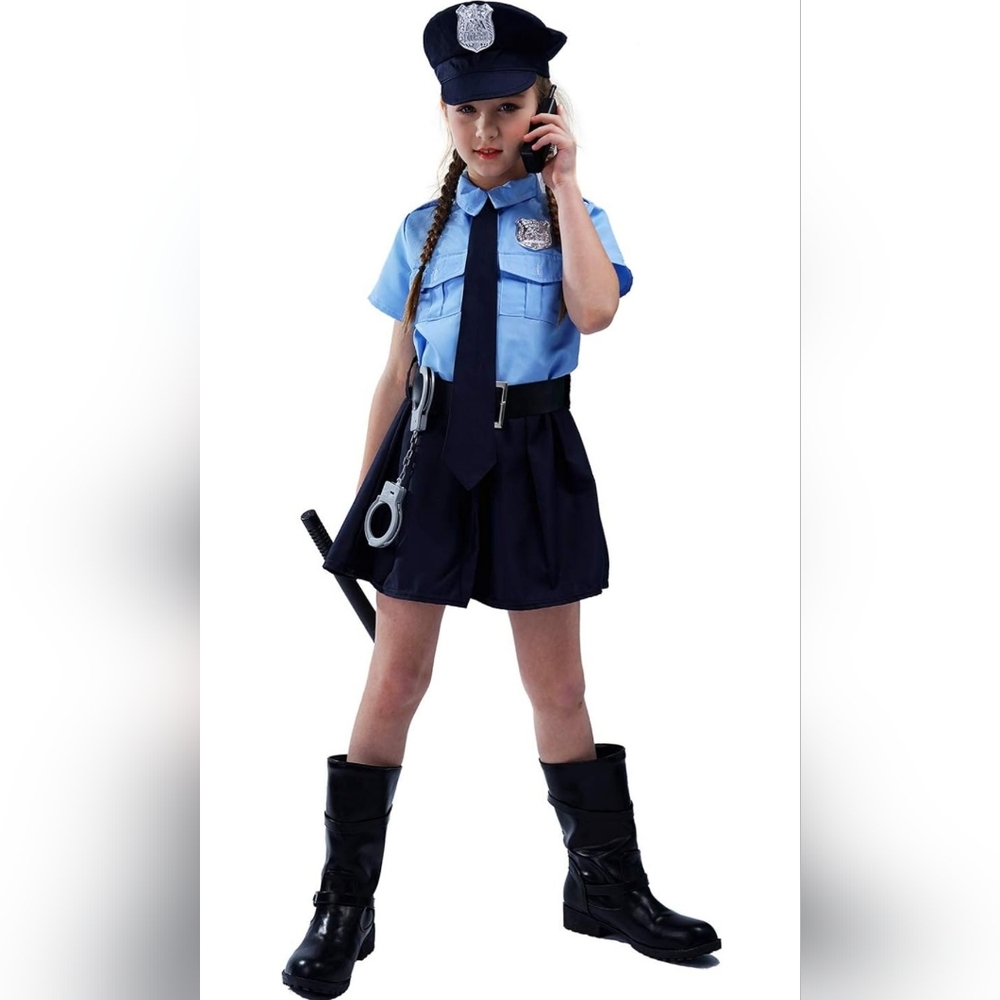 NWT girls police officer costume